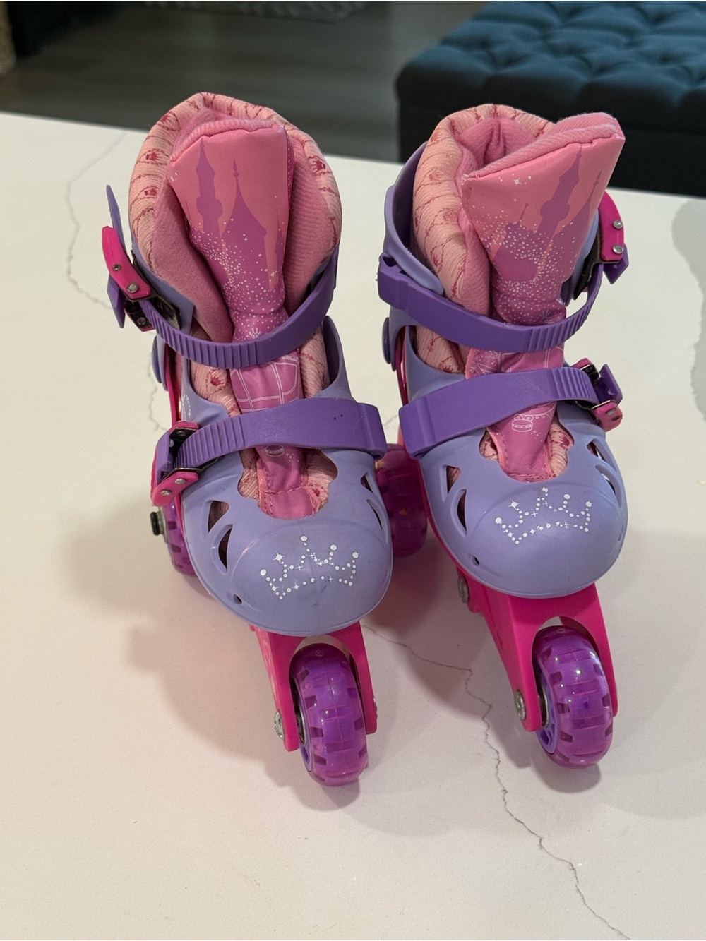 Disney Princess Convertible 2-in-1 Trainer Skates | Adjustable Junior Size 6–9 - Picture 3 of 4